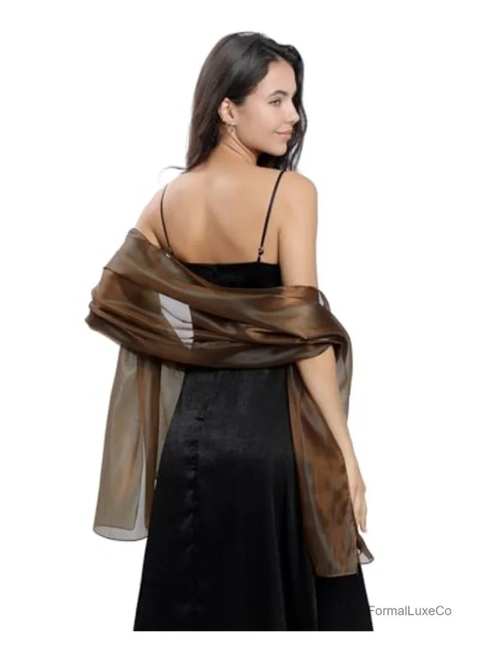 Sheer Chiffon Shawl Wrap Evening Dress Cover Up Formal Wedding